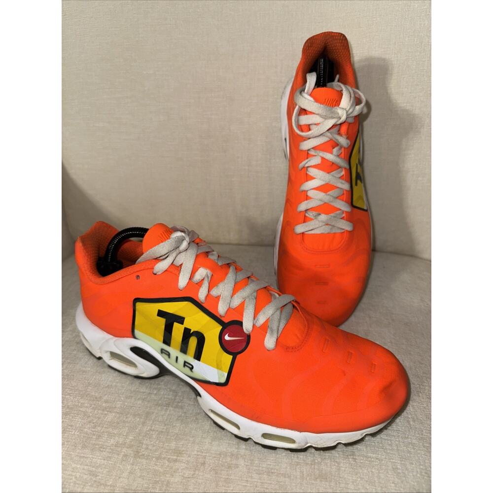 Nike Air Max Plus NS GPX Big Logo Men's Sneakers Orange Black AJ7181-800 Sz 10